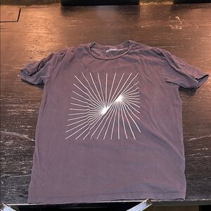 Abstract Graphic Tee in Charcoal by AllSaints